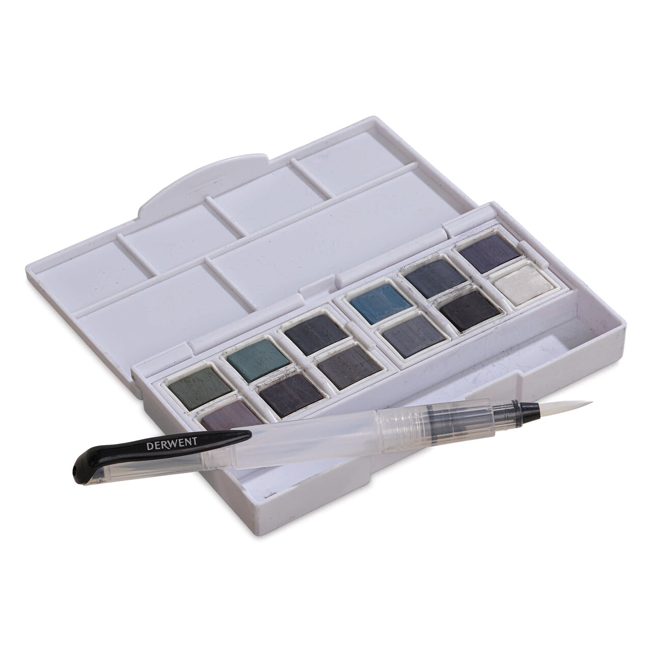 Derwent Tinted Charcoal Paint Pan Set - Set of 12, Assorted Colors